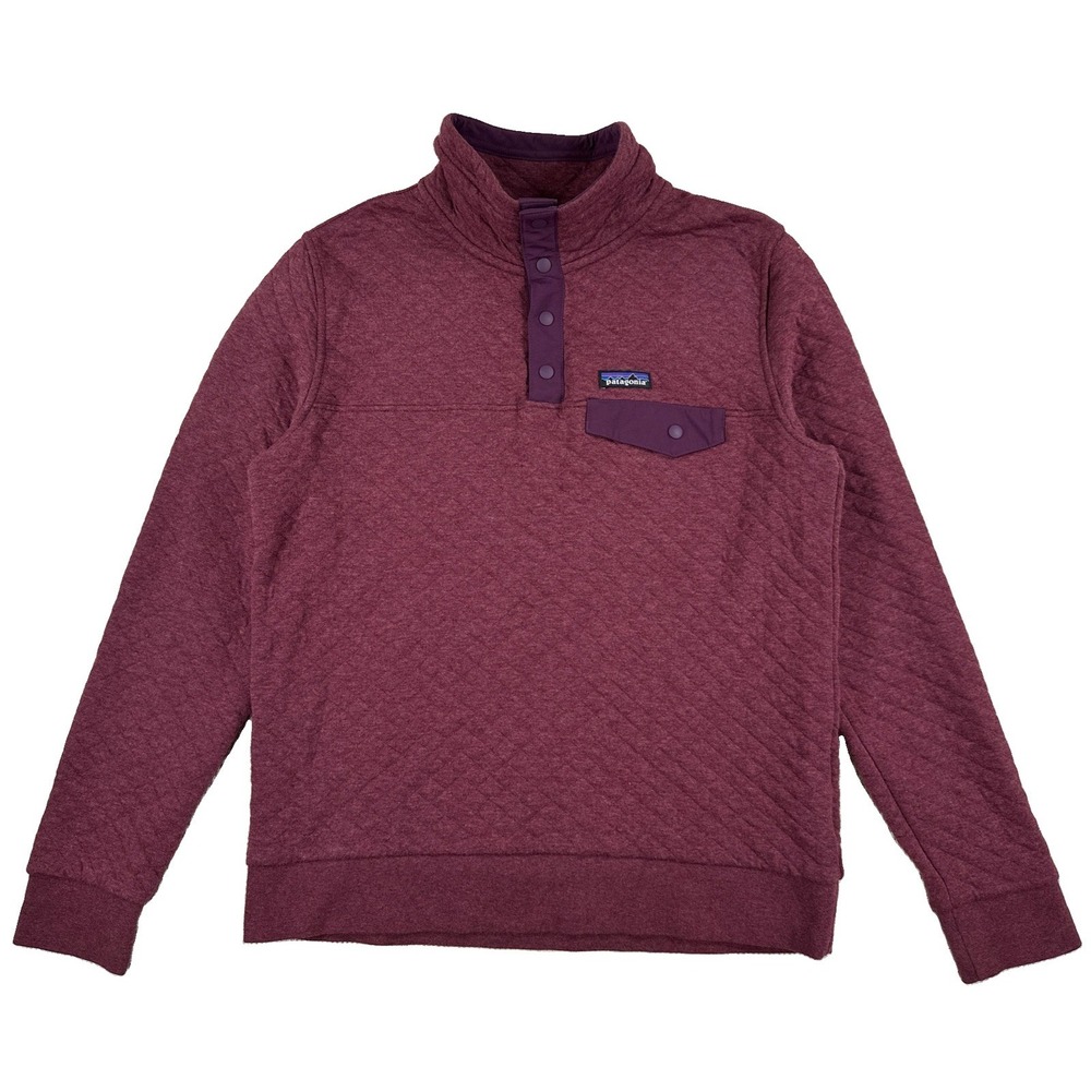 Patagonia Organic Cotton Quilt Snap-T Pullover Women's Medium Light Balsamic